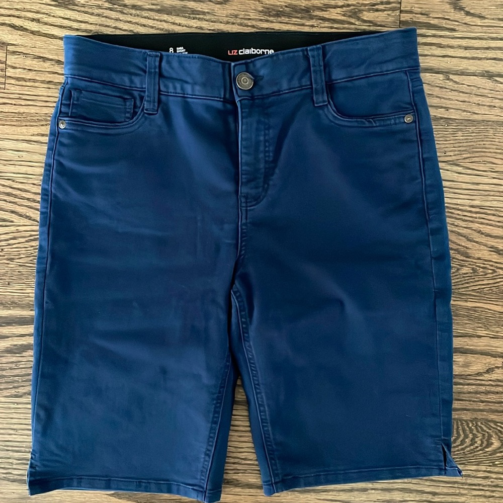 Dark blue denim Sara  shorts